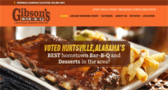 Desktop Screenshot of gibsonsbbq.com