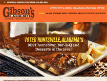 Tablet Screenshot of gibsonsbbq.com